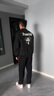POUM夾克男歐美高街外套男女潮牌痞帥情侶秋季美式棒球服男休閑寬松 JS-898黑色 常規(guī) XL （135-155斤） 曬單實拍圖