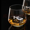 CLITON 水晶玻璃威士忌酒杯 烈酒杯洋酒杯家用水杯玻璃杯套裝2只CL-JB05 曬單實(shí)拍圖