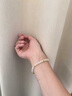 通寶福天然和田玉手鏈潤白玉冰晴水轉(zhuǎn)運珠手串散珠子七夕送女友禮物 和田玉手鏈 曬單實拍圖