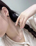 紀(jì)思梵輕奢四葉草耳釘女托玫瑰金彩金耳環(huán)情人節(jié)生日禮物送女友 耳釘【精美禮盒】 曬單實(shí)拍圖