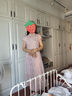 三彩大碼女裝2025夏季新款新中式立領(lǐng)連衣裙提花修身改良旗袍胖MM 曬單實(shí)拍圖
