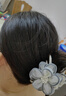 兩世歡花朵抓夾女高級(jí)感2025新款夏天頭花發(fā)夾后腦勺盤發(fā)大鯊魚夾子頭飾 網(wǎng)紗花朵抓夾：藍(lán)色 曬單實(shí)拍圖