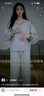 ERDOS 連帽虛提優(yōu)雅休閑雙拉鏈修身顯瘦百搭女開衫羊絨衫 亞麻藍(lán) 165/84A/M 曬單實(shí)拍圖