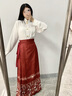 飚閣馬面裙?jié)h服中國風女裝套裝2025年新款國風大賞【素素】古裝 上衣+黑色馬面裙 均碼 161-170身高 曬單實拍圖