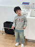 Gap【大小童同款】男女童2025秋季新款logo抓絨衛(wèi)衣兒童裝829305 灰色 110 /56(4-5歲) 曬單實(shí)拍圖
