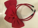 迪士尼（Disney）可愛(ài)頭飾米奇發(fā)箍女超大蝴蝶結在逃公主頭箍星黛露發(fā)卡發(fā)飾 20#白雪公主大蝴蝶結大紅 【含雨 曬單實(shí)拍圖