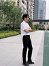 皮爾卡丹（pierre cardin）男士商務(wù)休閑褲男薄款修身彈力韓版小腳長褲西褲男褲加絨秋冬超柔 黑色（厚款） 31 （125-135斤） 曬單實(shí)拍圖