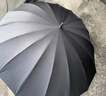 愛(ài)上雨24骨雨傘長(zhǎng)柄男女士家用大號(hào)自動(dòng)加固結(jié)實(shí)抗風(fēng)暴雨專用定制直桿傘 全纖維中棒-加大-24骨經(jīng)典黑 曬單實(shí)拍圖