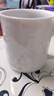 景德鎮(zhèn)（jdz）陶瓷雙層影青辦公杯家用創(chuàng)意泡茶杯半刀泥雕刻喝水杯子送男士禮物 旭日東升辦公杯(無托) 曬單實拍圖