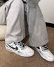 耐克（NIKE）【定制】AirForce1禮盒蛇年水墨新中式墨染簡約手繪低幫板鞋男款 白綠 38.5 曬單實拍圖