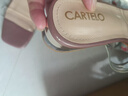 卡帝樂(lè)鱷魚(yú) CARTELO 夏季涼拖鞋透明一字帶時(shí)尚女涼鞋 KYF-829-3 紫色 40  曬單實(shí)拍圖