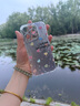 圣圖朗羽紗漸變滿屏愛心適用蘋果16promax手機殼iphone15自帶鏡頭膜11新款14全包高級13清新12防摔保護套 羽紗殼-全包鏡頭膜【草紫色】單殼 iPhone 14 Pro 曬單實拍圖