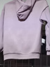 真維斯（JEANSWEST）外套女連帽開衫衛(wèi)衣女裝春秋冬季新款寬松休閑潮流韓版學生上衣服 香芋紫 純色 L 曬單實拍圖