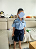 G.DUCKKIDS小黃鴨男童秋季套裝新款兒童警官警察衣服男孩寶寶兩件套演出服 警察套裝夏季 130 尺碼7~8歲【120-130cm】 曬單實拍圖
