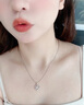 唯一（Winy）999純銀項鏈女2025新款莫桑鉆吊墜送女友老婆生日七夕情人節(jié)禮物 曬單實拍圖