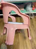 晟韜小椅子靠背椅子寶寶凳子靠背防摔幼兒椅子躺椅餐椅1到6歲 普通粉+無(wú)盤(pán)+無(wú)墊+無(wú)聲 曬單實(shí)拍圖