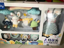 澳貝（auby）新生兒見面禮盒實用嬰兒玩具床掛搖鈴牙膠萌兔安撫巾玩偶滿月禮物 曬單實拍圖