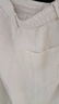 夢(mèng)舒雅亞麻闊腿褲女天絲女褲2025新款夏季薄款休閑褲高腰寬松九分直筒褲 米色 29 /XL 二尺二 曬單實(shí)拍圖