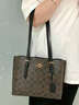蔻馳（COACH）女包MOLLIE 25經(jīng)典老花拉鏈開(kāi)合女款托特包單肩斜挎包禮物送女友 CV965 IMXAQ 曬單實(shí)拍圖