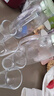 【樂唯詩】豎紋冷水壺套裝玻璃杯高顏值日式果汁杯子家用餐廳水杯 一壺二杯套裝（800ml+100ml*2） 曬單實拍圖