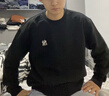 美職棒（MLB）官方 衛(wèi)衣女裝25年新款情侶外套圓領(lǐng)小LOGO長袖T恤男士休閑套頭衫 紐約洋基隊/黑色 L 175/96A 曬單實拍圖