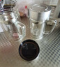 富光雙層玻璃杯商務泡茶杯子 大容量男女耐熱辦公水杯帶把黑色320ml 曬單實拍圖