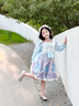 叮當(dāng)貓洛麗塔公主裙女童連衣裙春秋2025新款裙子兒童春裝小女孩lolita裙 22013藍(lán)色-長(zhǎng)袖 130 曬單實(shí)拍圖