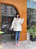 鴨鴨中長(zhǎng)款羽絨服女士2025年冬季新款收腰連帽時(shí)尚保暖顯瘦派克服外套 酒紅色 M (建議110-125斤) 曬單實(shí)拍圖
