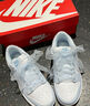 耐克（NIKE）官方女子甜美蕾絲板鞋夏季新款運(yùn)動(dòng)鞋 DUNK LOW IB7311 100白/紫藍(lán) 37.5 曬單實(shí)拍圖