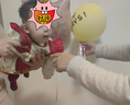 G.DUCKKIDS滿月嬰兒衣服秋裝女寶寶百天包屁衣周歲超萌公主禮服秋冬拜年服紅 紅色哈衣+帽子+發(fā)帶+紅中筒襪 73cm 曬單實(shí)拍圖
