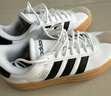 adidas「T頭鞋」VL COURT BOLD厚底增高板鞋德訓(xùn)鞋阿迪達(dá)斯輕運(yùn)動 白/黑色   38 曬單實(shí)拍圖