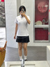 kawasaki川崎羽毛球服運動(dòng)網(wǎng)球短裙女防走光半身裙A2754 黑色 M 曬單實(shí)拍圖