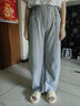 Monster Guardians運動褲女 秋冬加絨雙色寬松百搭運動長褲 Textured Grey 淺花灰 L 曬單實拍圖