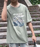 名創(chuàng)優(yōu)品（MINISO）夏季短袖t恤男藏青美式潮流涂鴉半袖男生大碼重磅純棉休閑體恤衫 【100%純棉】藏青(雪山麗影) L /175(30天質(zhì)量問題全額退) 曬單實(shí)拍圖