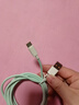 吟悅 適用Type-C數(shù)據(jù)線6A快充oppo華為通用安卓手機(jī)適用vivo小米三星充電線 單條裝-(清新綠) 1.5米 曬單實(shí)拍圖