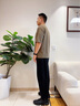貴之步男士休閑皮鞋時尚鏤空休閑鞋透氣百搭鞋子男 G507 黑色  43  曬單實拍圖