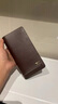 七匹狼錢(qián)包男士真皮長(cháng)款手拿包頭層純牛皮卡包一體證件包情人節送老公 尊貴啡色【A款】3A30842511B-02 曬單實(shí)拍圖