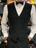 羅蒙（ROMON）馬甲男春秋男裝伴郎服兄弟裝男士正裝套裝四季修身馬甲西褲兩件套 藏青色【單馬甲】 XL（52） 曬單實拍圖