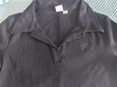 Gap女裝翻領(lǐng)刺繡logo短袖針織連衣裙簡約長裙680487 黑色 165/84A(M) 亞洲尺碼 曬單實(shí)拍圖