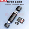 S 斯洛普 THROPE高速3.0USB讀卡器Type-C讀卡器手機TF內(nèi)存卡電腦相機SD卡安卓OTG轉(zhuǎn)接器多功能二合一讀卡器 【USB2.0+Type-C】安全護卡丨高清出圖 曬單實拍圖