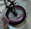 20寸BMX小輪車(chē)表演車(chē)特技動(dòng)作自行車(chē)極限單車(chē)120響花鼓鉻鉬鋼車(chē)架 啞光黑配紫 曬單實(shí)拍圖