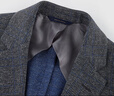 布克兄弟（BrooksBrothers）男士25早秋新款復(fù)古格紋針織西裝外套 0002-灰色格紋 44 44RG 曬單實拍圖