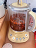 北鼎（Buydeem） 養生壺K118電水壺多功能養生壺迷你玻璃煮茶器 煮茶壺煎藥壺花茶 【小鵝黃】養生壺K118|溫泡功能 1.5L 曬單實(shí)拍圖