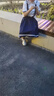 星期六童鞋兒童休閑鞋女童跑步鞋透氣軟底運動涼鞋 琉璃紫 曬單實拍圖