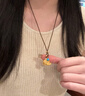 瑞諾黃金炸珠小象項(xiàng)鏈女新款999足金小金象吊墜鎖骨鏈生日禮物送女友 勿拍/精美包裝定金 曬單實(shí)拍圖