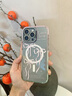 FUNNY RICH蕾絲蝴蝶結(jié)適用iPhone16ProMax手機(jī)殼磁吸蘋(píng)果15漸變透明新款保護(hù)套女14防摔13創(chuàng)意設(shè)計(jì)感ins原創(chuàng) 粉色蝴蝶結(jié)-粉綠（磁吸款） iPhone 15 Pro Max 曬單實(shí)拍圖