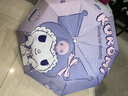 正品三麗鷗庫洛米晴雨傘全自動可愛女學(xué)生折疊高顏值防曬遮陽傘 賣萌庫洛米-自動三折傘 曬單實(shí)拍圖
