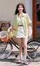 歐貝汐白色牛仔半身裙短裙女夏季2025新款高腰a字裙子女士性感包臀半裙 白色 M 【建議95-108斤】 曬單實(shí)拍圖