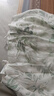 尚都比拉[100%桑蠶絲]夏季短袖真絲連衣裙女V領高級感氣質印花裙 花色 L 曬單實拍圖