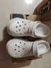 斯凱奇（Skechers）洞洞鞋女外穿高級感夏季輕質(zhì)休閑塑模涼鞋 白色/WHT 36 曬單實拍圖